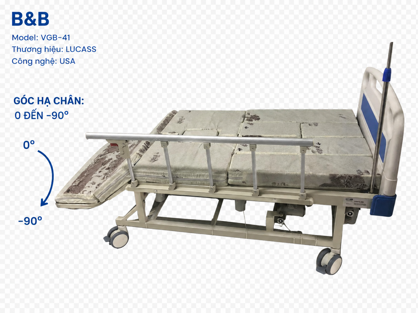 Lucass VGB-41 hạ chân 90 độ